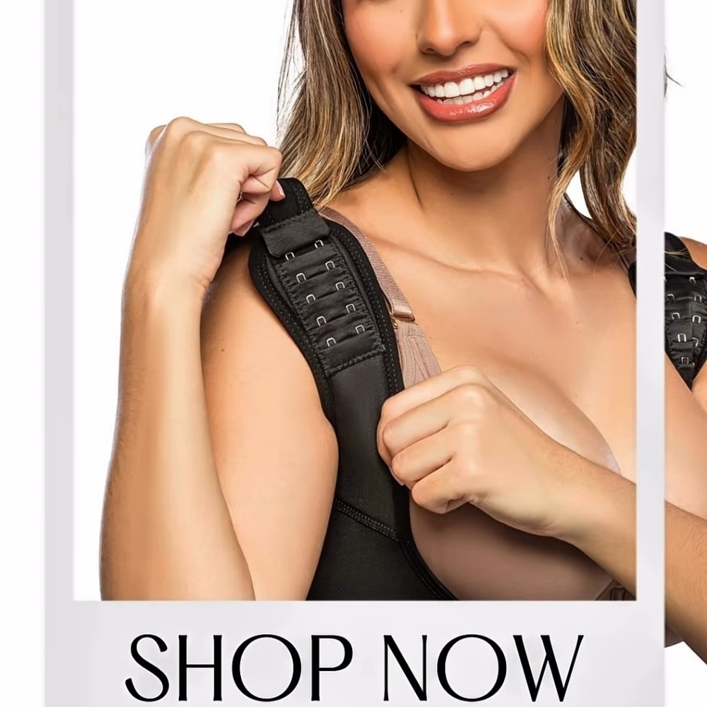 Stagmi Fajas Afrodita Set SMI7132 & Thong Full Body Girdle Shaper Bodysuit New!